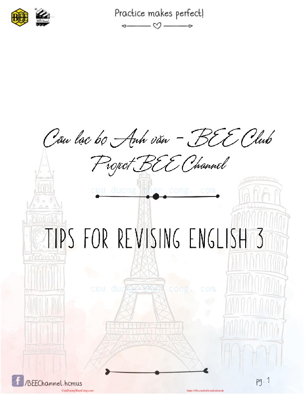 speaking tips english 3.pdf-Thư viện tài liệu, giáo trình, bài giảng, bài tập lớn, đề thi online  môn học Anh Văn 3  ĐH Khoa Học Tự Nhiên HCM
