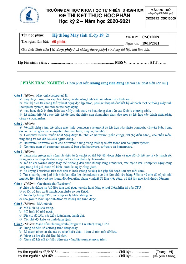 19_10_ca3_csc10009_19_2_htmt_thvan.pdf-Thư viện tài liệu, giáo trình, bài giảng, bài tập lớn, đề thi online  môn học Kiến Trúc Máy Tinh Và Hợp Ngữ  ĐH Khoa Học Tự Nhiên HCM
