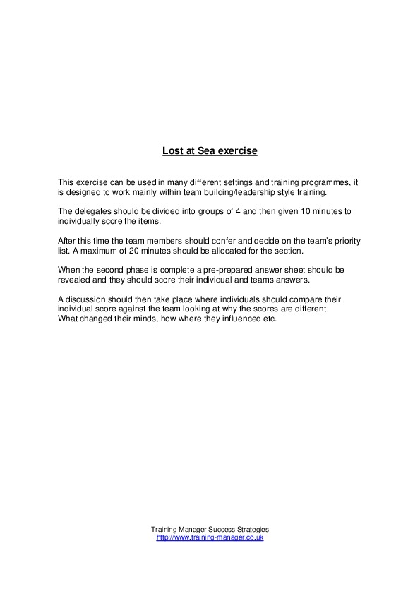 2c. tmss-lostatseaexercise.pdf-Thư viện tài liệu, giáo trình, bài giảng, bài tập lớn, đề thi online  môn học Kỹ Năng Mềm  tác giả Cao Thị Thùy Liên  ĐH Khoa Học Tự Nhiên HCM