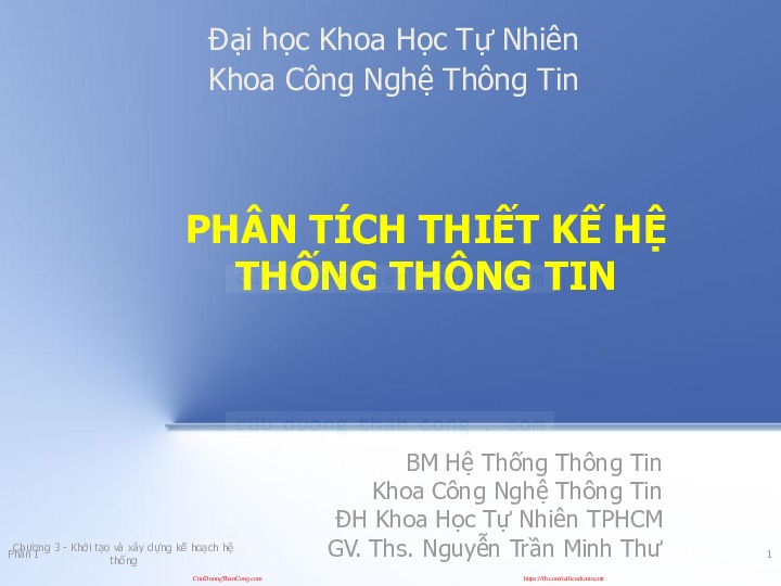 chương 4. khảo sát hệ thống.pdf-Thư viện tài liệu, giáo trình, bài giảng, bài tập lớn, đề thi online  môn học Phân Tích Thiết Kế Hệ Thống Thông Tin  tác giả Nguyễn Trần Minh Thư  ĐH Khoa Học Tự Nhiên HCM